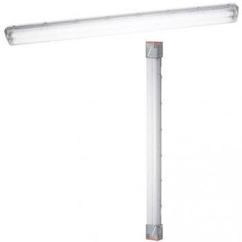 OSRAM Submarine G13 LED Wet‑Room Light – 2×19 W, 4000 K, IP65, 156 cm, Grey