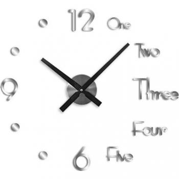 Kreative 3D-Spiegel-Wanduhr mit Acryloptik