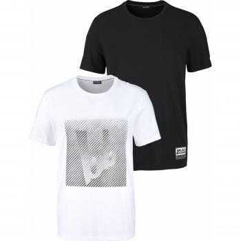 Bruno Banani T-Shirt Gr. L (52/54) schwarz-weiß Herren Kurzarm