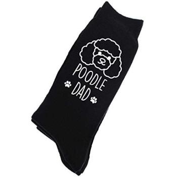 60 Second Makeover Men’s Poodle Dad Black Calf Socks