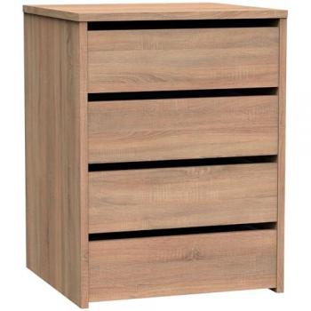 Nova Cajonera Armario 4 Cajones, Cómoda Dormitorio 63,5x46x45 cm (Alto x Ancho x Profundo) Sinfonier - Briebe