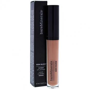 BareMinerals Gen Nude Patent Lip Lacquer Brown 0.12oz Unisex