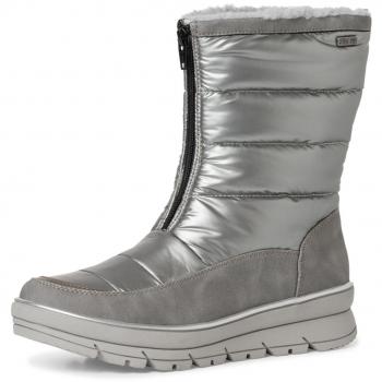 Jana Damen Schneestiefel H-Weite Tex gefüttert Silber 26476-41