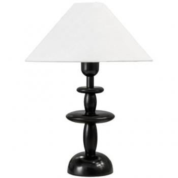 VALUELIGHTS Justin Walnut Dark Wood Table Lamp