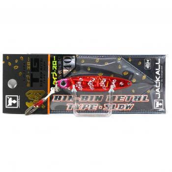 Jackall Tungsten Metal Jig 40g Red Ika Glow