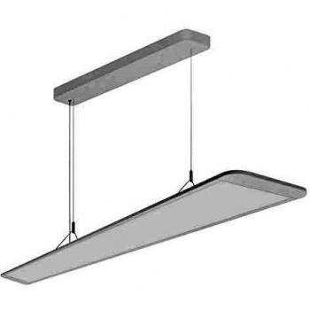 LEDVANCE Pendelleuchte mit direkter und indirekter Lichtausstrahlung, energiesparend, 36W, warmweiß, Aluminiumgehäuse, rechteckig, PANEL D/I 1200 UGR 19