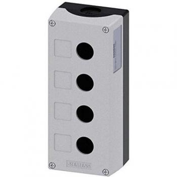 SIEMENS SIE 1804-0AB1 - Carcasa 22 mm - redondo, gris, 4 puntos de comando