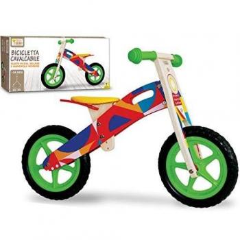 Teorema - Bicicletta in Legno Senza Pedali per Bambini Multicolore