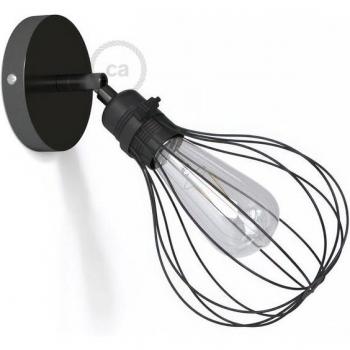 Lampada Filomuro Orientabile Metallica 90° Drop