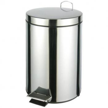 Badkamerpedaalemmer RVS 12 liter 40 cm
