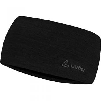 Fascia Löffler Merino Wool Ampia Nero Unica