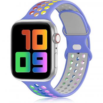 Bracelet sportif en silicone respirant pour Apple Watch