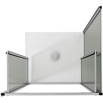 Mampara de Ducha Abatible 70x90 cm Cristal Transparente