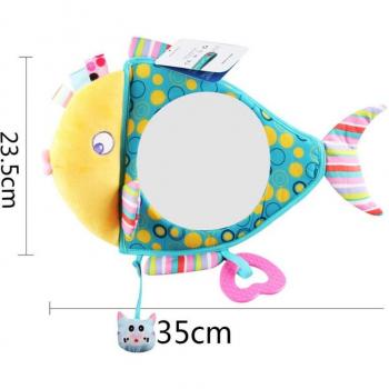 Infant Car Mirror - Fish Shaped Clear View Back Seat Mirror