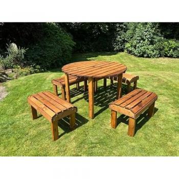 Charles Taylor Knights Four Seater Round Table Set W2300 D2300 H800 Weight 54kg