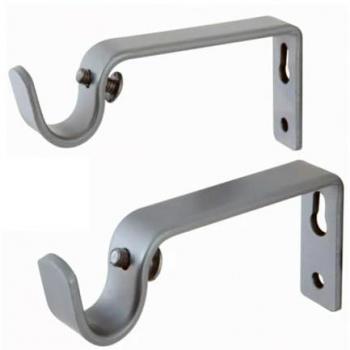 Ganci Supporto per Bastone Tenda Max 2 Cm Acciaio Fissaggio Parete