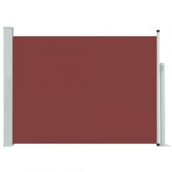 VidaXL Toldo lateral retráctil de jardín marrón 120x500 cm