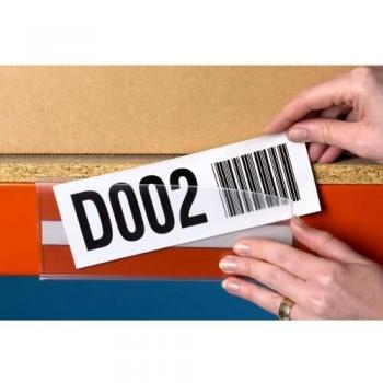Magnetic Ticket Holder with Card Insert for Shelving