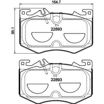 Kit de plaquettes de frein HELLA 8DB 355 039-071