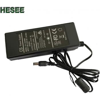 Fuente de Alimentación 12 V 4 A con Switch, Compatible 100–240 V, Ideal para CCTV, DVR y NVR
