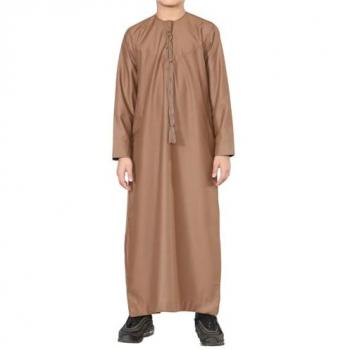 Bronze Tassel Emiri Thobe for Kids (11‑12)