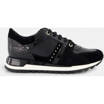 Geox D TABELYA Women's Black Leather Trainers