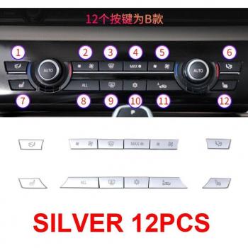 Chrome ABS Sequin CD Button Cover Trim for BMW 5/6/7 Series F10 F11 F18 GT F07 F06 F12 F01 F02