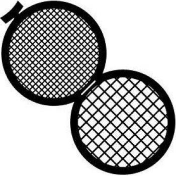 Double Folding Square Grids for Transmission Electron Microscopy