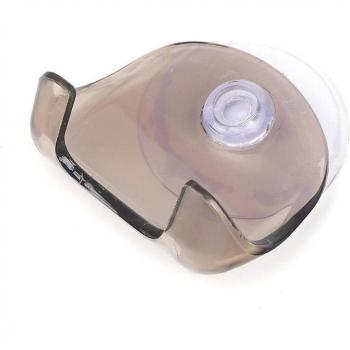 Blue Plastic Suction Cup Shaver Rack