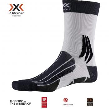 Calcetín X-Socks Bike Control 3 Uds Charcoal/Arctic White