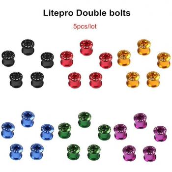5pcs Litepro Alloy Chainring Bolts for MTB Road Folding Bikes BMX