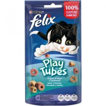 Bocaditos de Pescado y Gambas Felix Play Tubes 8x50 g