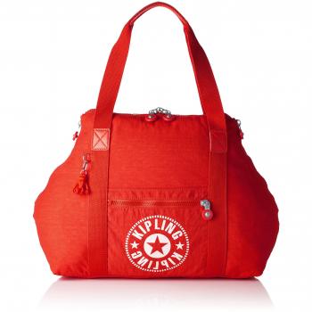 Kipling Art M Tote De Viaje Con Funda Para Carrito, 26 Litros, Rojo