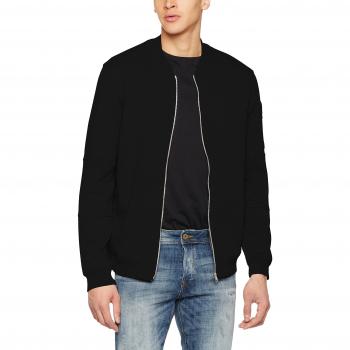 Jack & Jones Jcopete Sweat Zip Baseball Neck Noos, Sudadera para Hombre, Negro