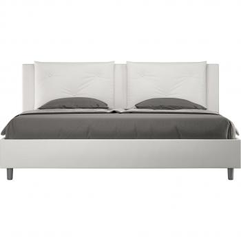 Letto Matrimoniale King Size con Rete e Contenitore in Similpelle