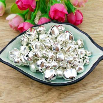 DIY Metal Iron Jingle Bells for Pet Collars - 100 Pcs Christmas Tree Decor, 6/8/10mm