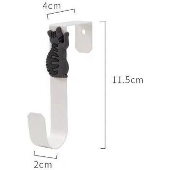 1/3 Pack Cartoon Japanese Style Cat Door with Rear Hook Storage