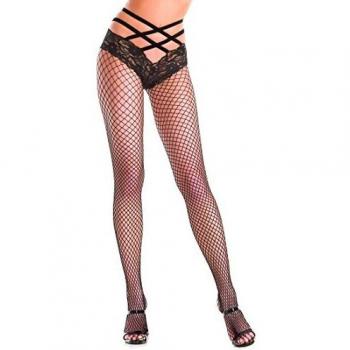 Be Wicked Elegance – Schwarze Damen-Strumpfhose (Elastisch, Einheitsgröße)