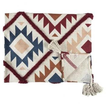 Plaid Doux Tufté 120x150cm Motifs Variés