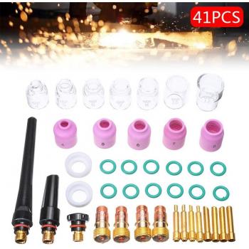 41Pcs Pyrex Glass Cup Welding Torch Accessories for WP-17/18/26