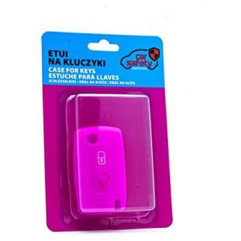 Housse de protection pour clé de voiture rose