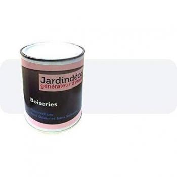 Peinture blanche pour signalisation meuble en bois brut satin résine polyuréthane 1 litre