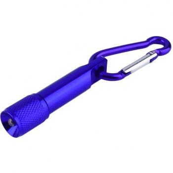 Linterna de Aluminio con Mosquetón y 5 LED