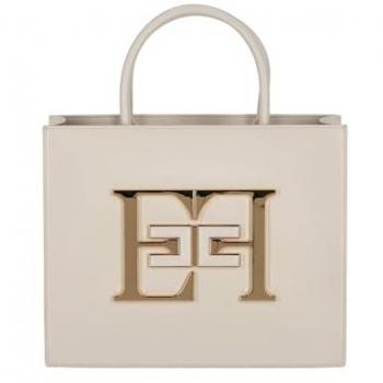 ELISABETTA FRANCHI BORSA A MANO MEDIA CON LOGO donna burro BS05A46E2 TU