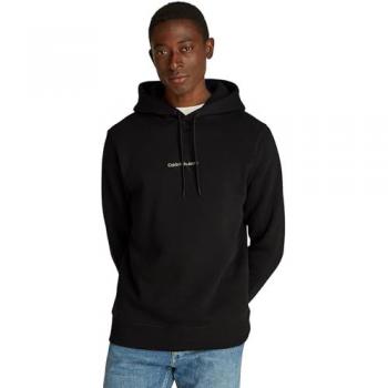 Sweat-shirt Calvin Klein Jeans MONOLOGO HOODIE Noir EU M