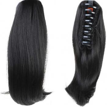 WTB 6 Zoll Kurzer Wärmeschutz Synthetischer Clip-in Pferdeschwanz mit Kordelzug - 9 Farben
