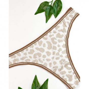 Tanga stampa ISSA Plus Beige