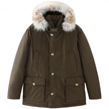 Woolrich Giubbotto in tessuto Ramar Cloth Verde Taglia L