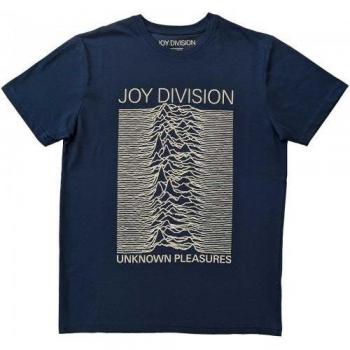 Joy Division Unisex Adult Denim Blue Unknown Pleasures T-Shirt L