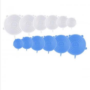 6 Pack Reusable Silicone Food Covers